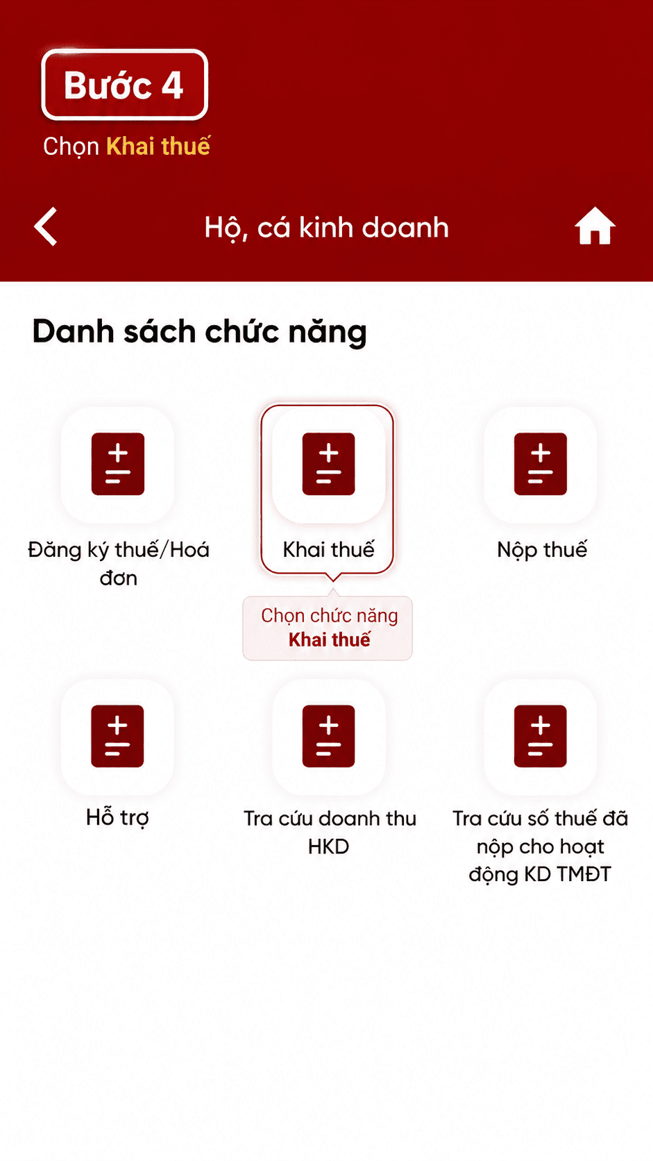 Hướng dẫn kê khai bước 3