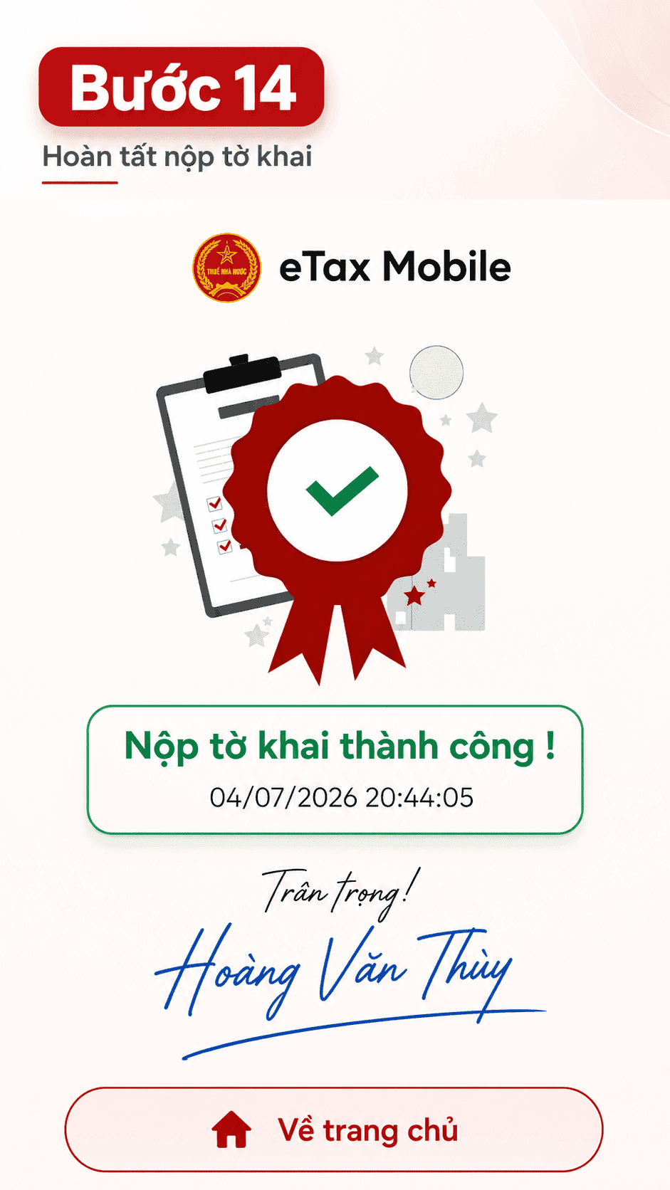 Hướng dẫn kê khai bước 14